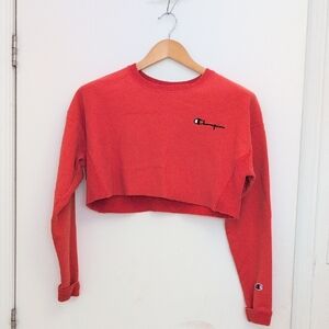 Champion Red Crop Top
